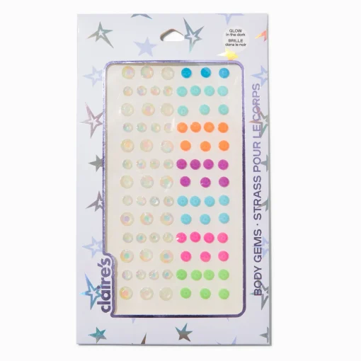 Glow in the Dark Body Gems - 100 Pack