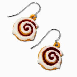 Glow in the Dark Cinnamon Roll Drop Earrings