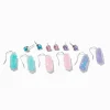 Glow in the Dark Mystical Gem Earrings Set - 6 Pack