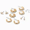 Gold Embellished Earrings Set - 6 Pack