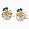 Gold Heart Cherry Hair Claws - 2 Pack