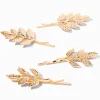 Gold Leaf Hair Pins - 4 Pack