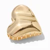 Gold Metal Heart Hair Claw