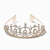 Gold Rhinestone Linda Tiara