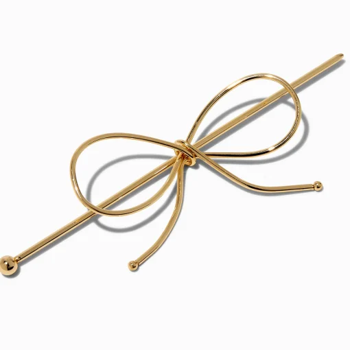 Gold-tone Bow Hair Pin