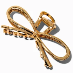 Gold-tone Bow Large Hair Claw