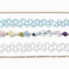 Gold-tone Chain, Y2K Beaded & Tattoo Choker Necklaces - 5 Pack