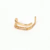 Gold-tone Dainty Crystal 20G Nose Ring