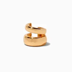 Gold-tone Double Thick Ear Cuff