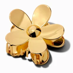 Gold-tone Flower Medium Hair Claw