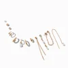Gold-tone Glitzy Earring Stackables Set - 12 Pack