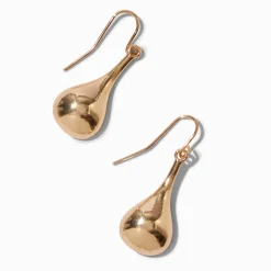 Gold-tone Liquid Drop Earrings