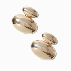 Gold-tone Melty Bubble Drop Earrings