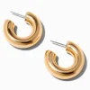 Gold-tone 30mm Chunky Hoop Earrings