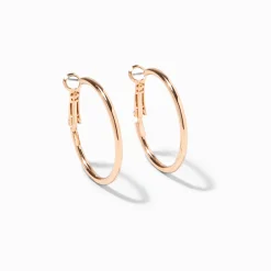 Gold-tone 30mm Hoop Earrings