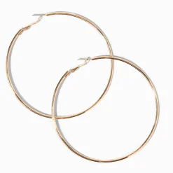 Gold-tone 80mm Hoop Earrings