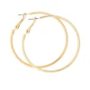 Gold-tone 50mm Hoop Earrings