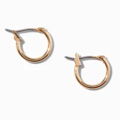 Gold-tone 10mm Mini Hoop Earrings