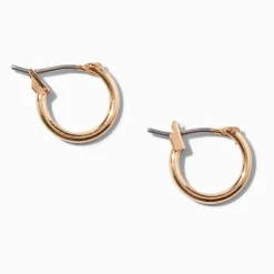 Gold-tone 10mm Mini Hoop Earrings