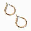 Gold-tone 20mm Tube Hoop Earrings