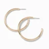 Gold-tone 20mm Tubular Hoop Earrings