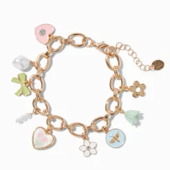 Gold-tone Spring Charm Bracelet