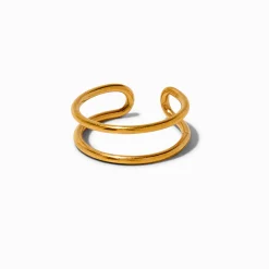 Gold-tone Stainless Steel Basic Toe Ring