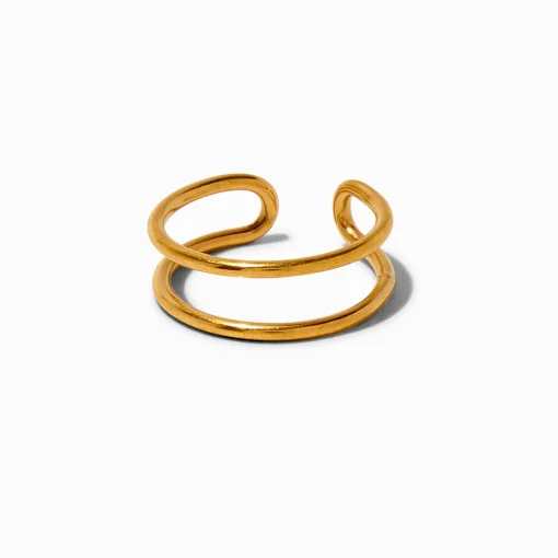 Gold-tone Stainless Steel Basic Toe Ring