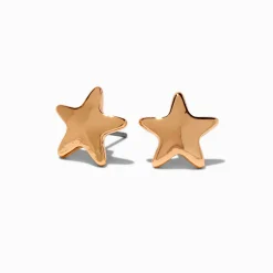 Gold-tone Star Stud Earrings