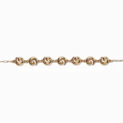 Gold-tone Swirl Choker Necklace