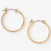 Gold-tone Thick 25mm Hoop Earrings