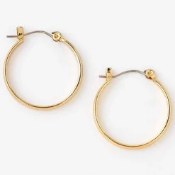 Gold-tone Thick 25mm Hoop Earrings