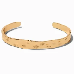 Gold-tone Wavy Cuff Bracelet
