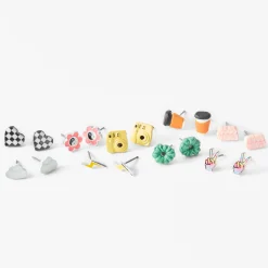 Good Vibes Coffee Stud Earrings - 9 Pack