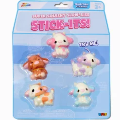 Grafix® Cow Super Squishy Slow-Rise Stickers - 5 Pack