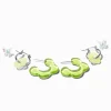 Green Acrylic Flower Earring Stackables Set - 3 Pack