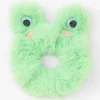 Green Medium Faux Fur Frog Hair Scrunchie