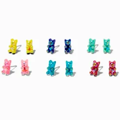 Gummy Bears® Iridescent Stud Earrings - 6 Pack