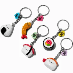 Happy Face Sushi Best Friends Keychains - 5 Pack