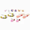 Heart Beaded Earrings Set - 6 Pack