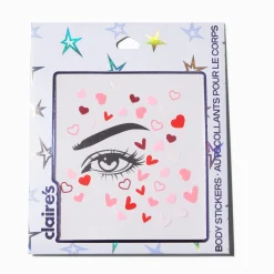 Hearts Face Stickers