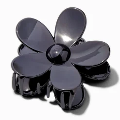 Hematite Flower Medium Hair Claw
