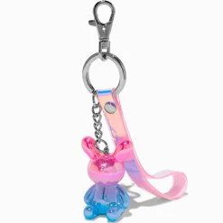 Holographic Bunny Keychain