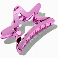 Holographic Pink Star Hair Claw