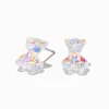 Holographic Teddy Bears Stud Earrings