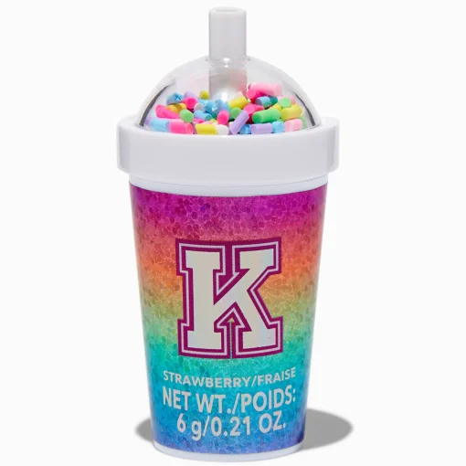 Initial Shaker Cup Flavored Lip Balm - K