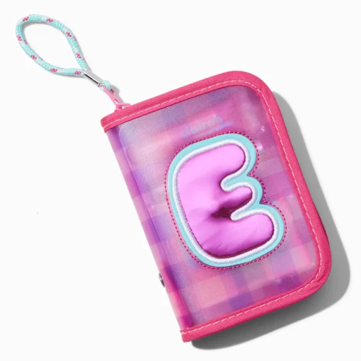 Initial Zipper Makeup Set Wristlet - C