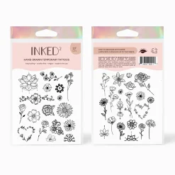 INKED2 Floral Pack Temporary Tattoos