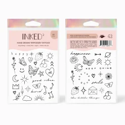 INKED2 Happiest Pack Temporary Tattoos
