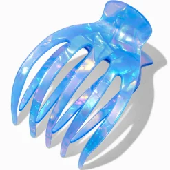 Iridescent Blue Medium Yoga Hair Claw